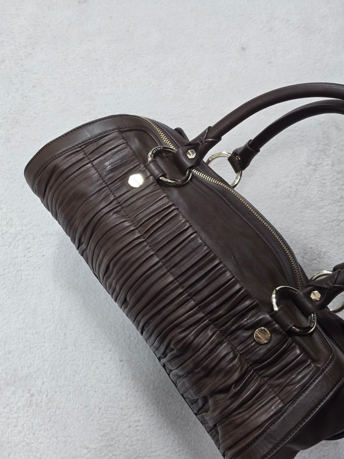 발렌시아가 00's 브라운 레더 숄더백 상품이미지4