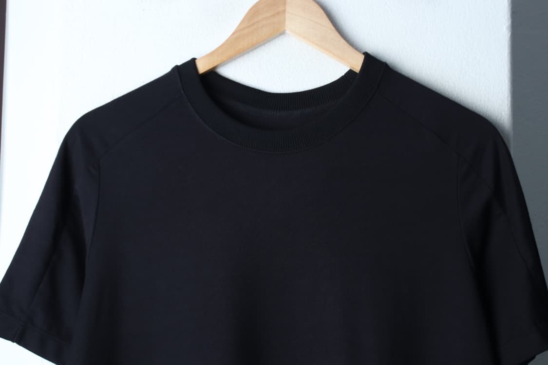 W(S-M) 안다르 반팔 티셔츠 기능성 스판 블랙 롱-H33596 상품이미지3