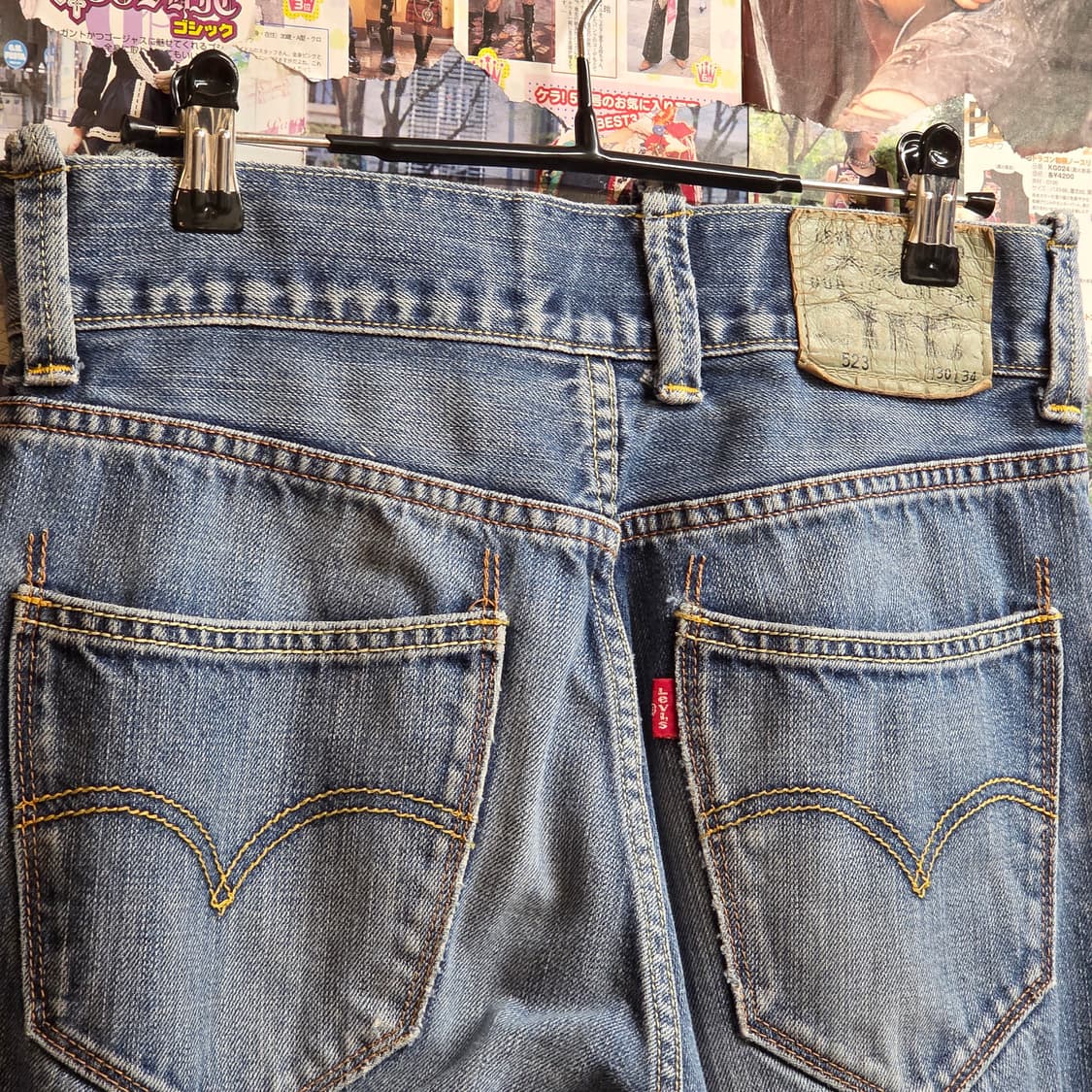 리바이스 523 연청 데님 팬츠 상품이미지2