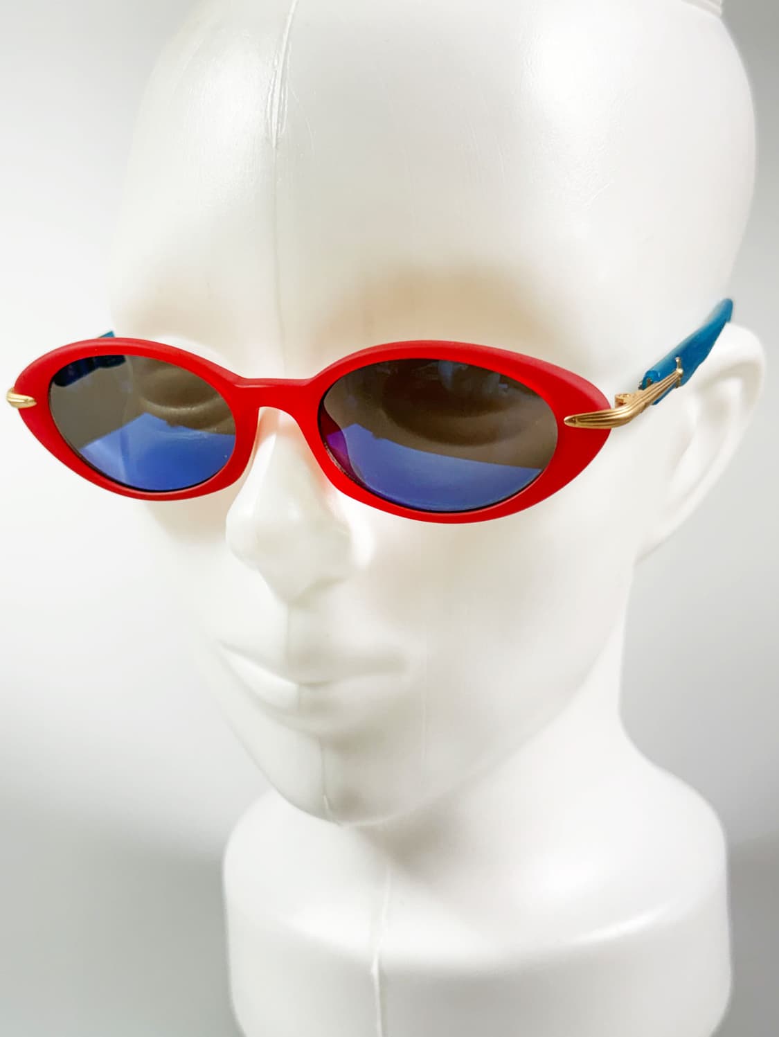 90s CHRISTIAN KEVIN 볼드 오벌 프레임 빈티지 선글라스 상품이미지8