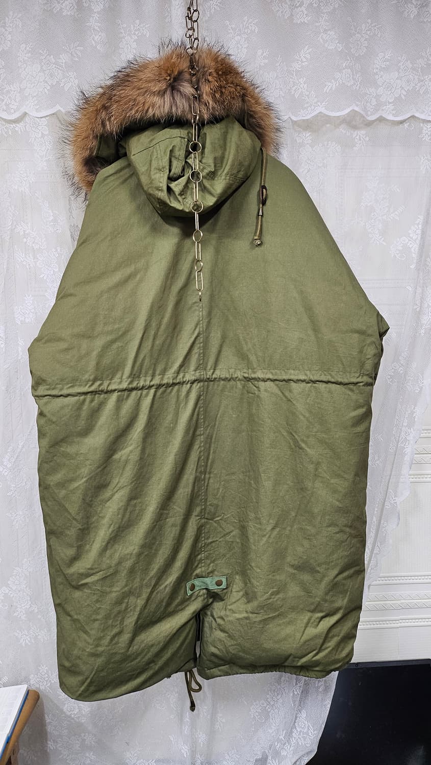 카키  오리털 야상 개파카 상품이미지2