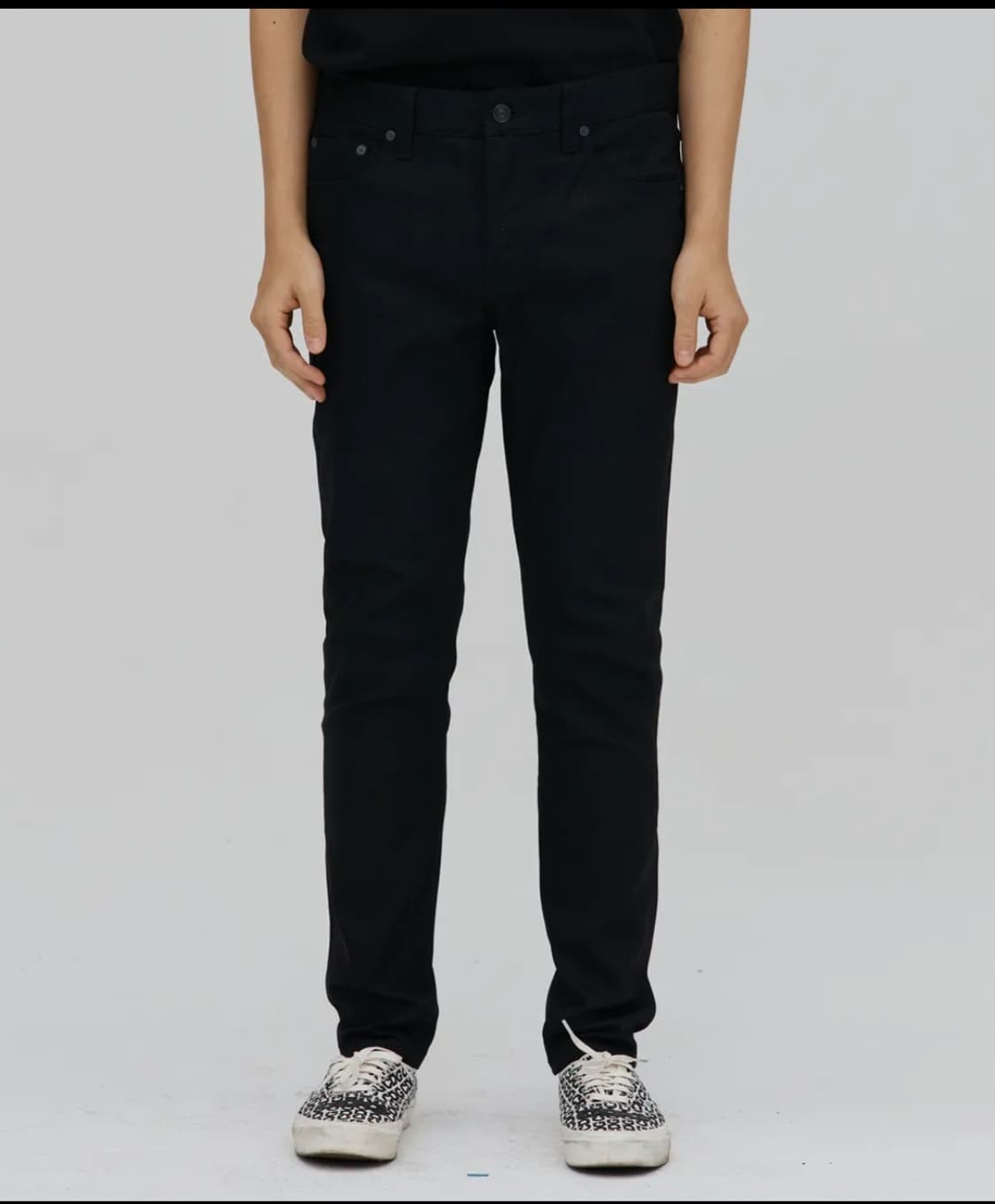 PLAC 스키니진 커츠 B14 블랙 로우 31사이즈 상품이미지1