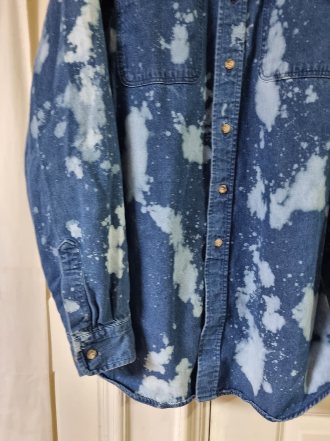 칼하트 블리치 데님 셔츠xl 상품이미지4