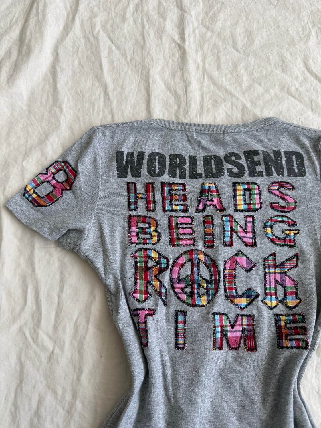 키치 00‘s y2k 딱붙 반팔탑 상품이미지1