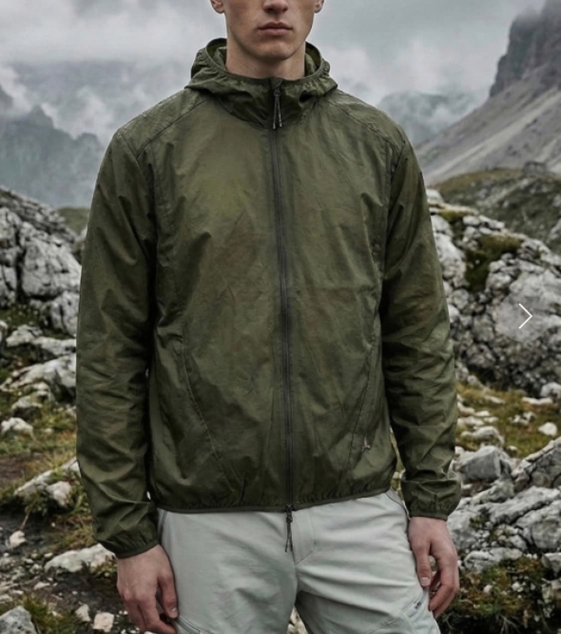 ROA 패커블 윈드 자켓 XL 다크 올리브 상품이미지2