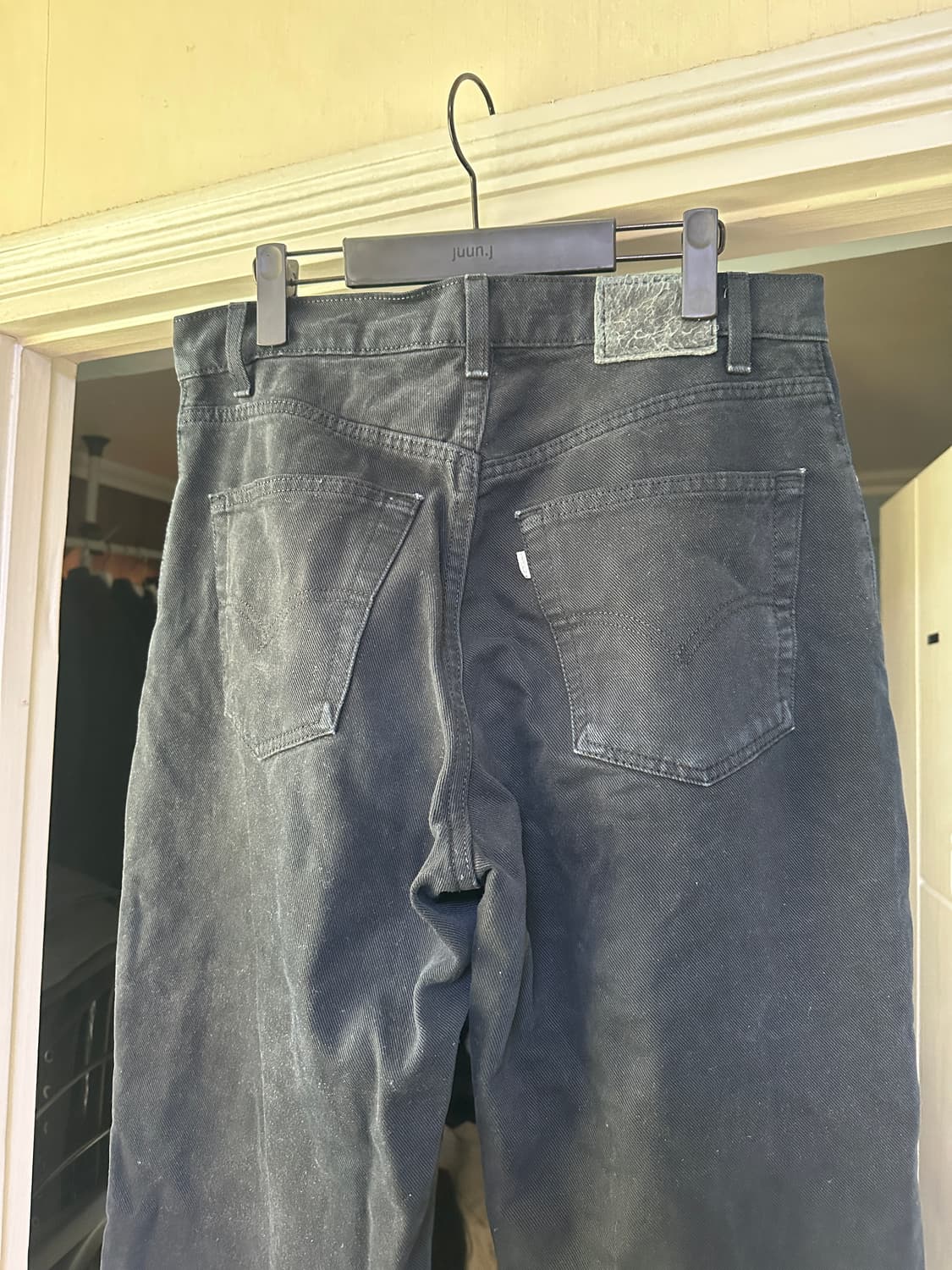 [32X30] 90s 빈티지 리바이스 실버탭 루즈 블랙 상품이미지3