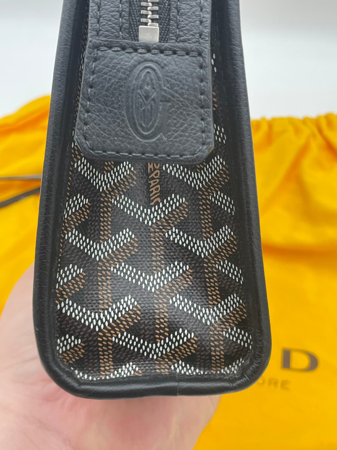 [ 새상품급 / 키링포함 ] 고야드 쥬방스 토일렛백 MM 클러치백 블랙 상품이미지7