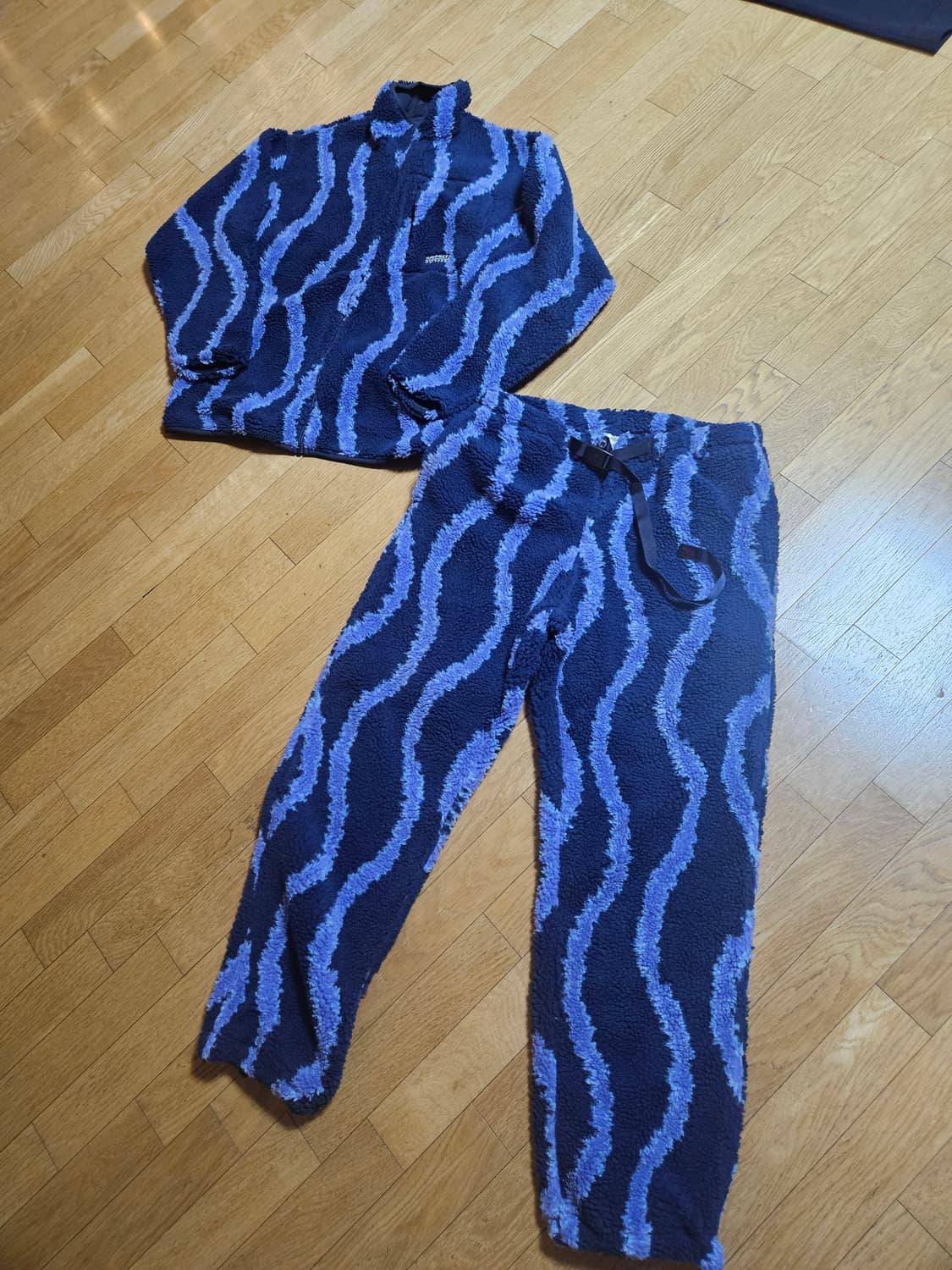 그라미치 쉐르파 리플 자켓 팬츠 셋업 양털 플리스 후리스 세트 xxl 상품이미지1