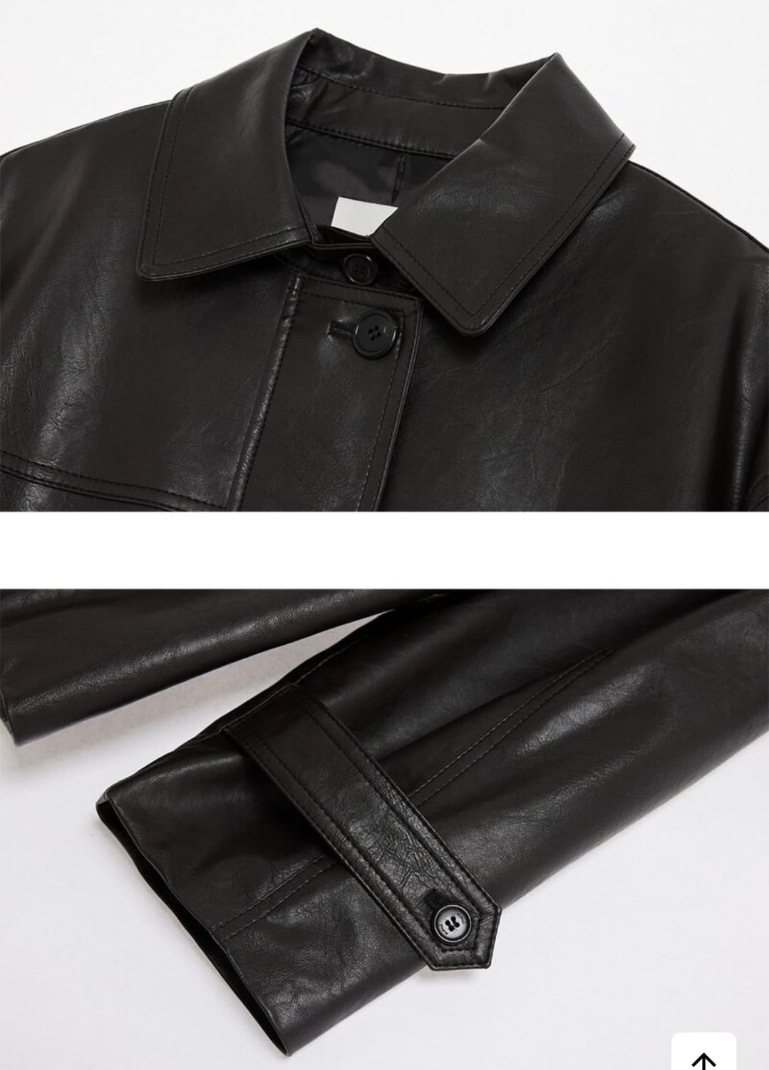 [거의 새거] 모의 하프 레더자켓 상품이미지7