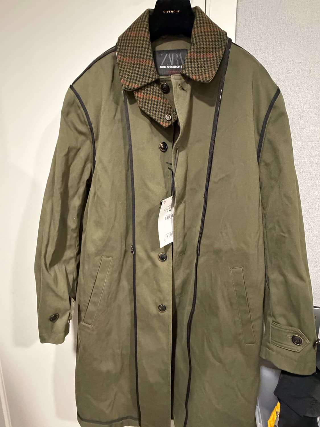 자라 앤더슨벨 베스트렌치 코트 카키  상품이미지9