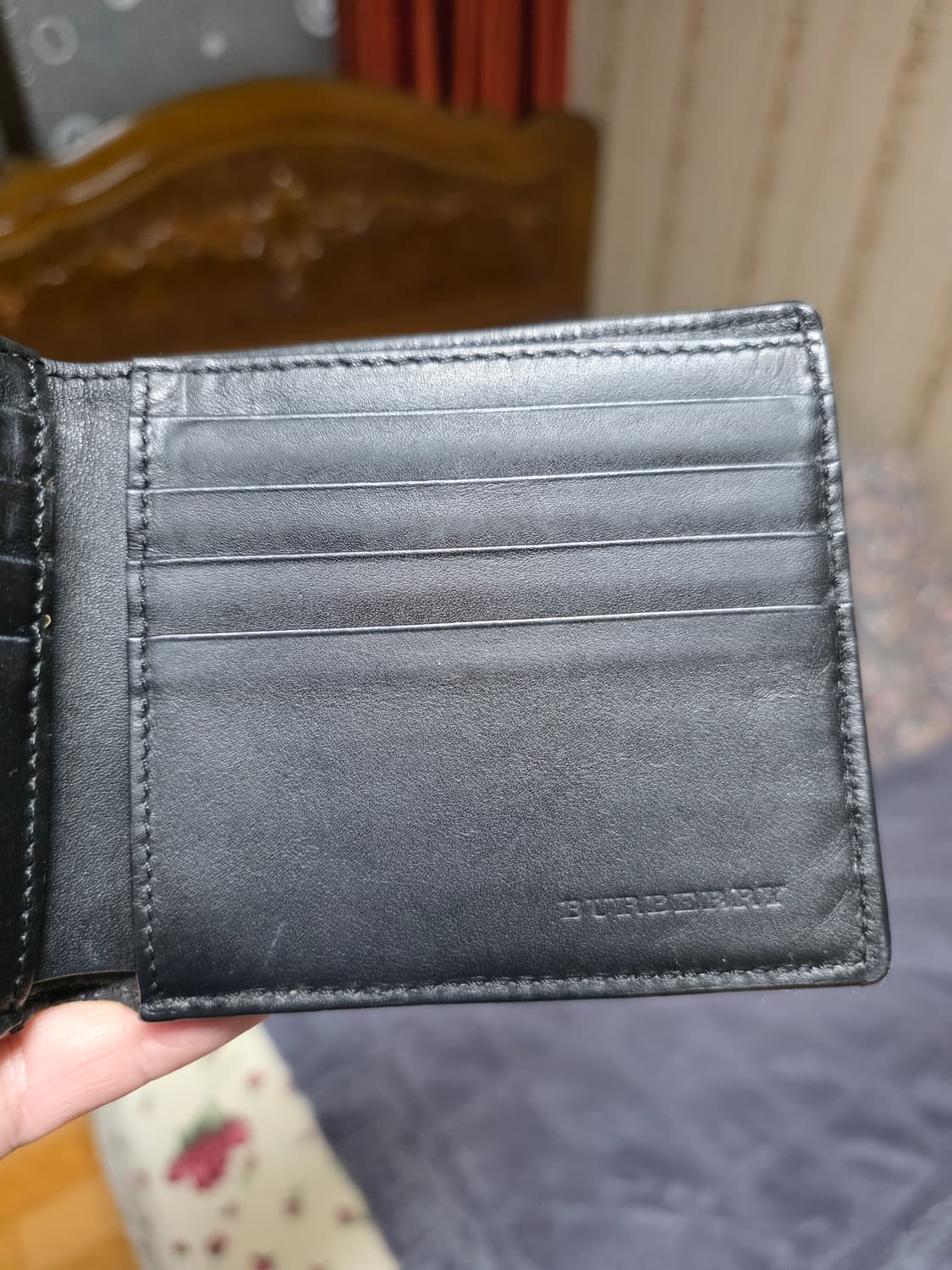 (정품) 버버리 하우스체크 반지갑/40397371/개인/팝니다. 상품이미지4