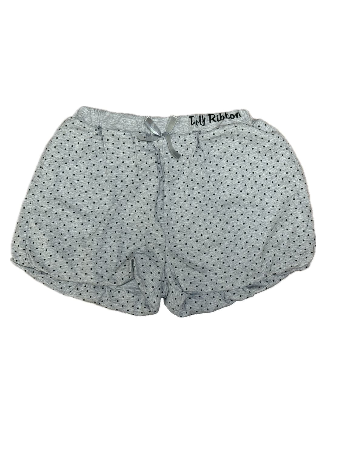 돌리 리본 도트 그레이 숏팬츠 상품이미지1