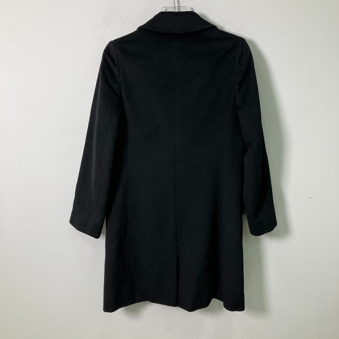 페라가모 블랙 울 알파카 히든 싱글 코트 42 상품이미지2