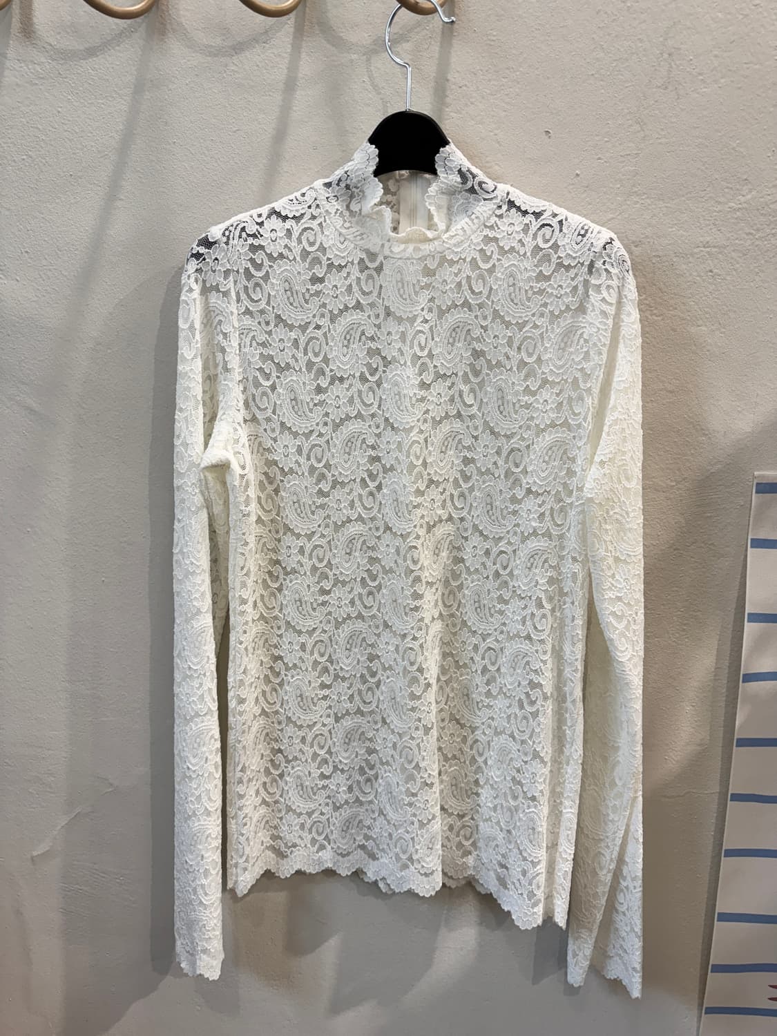 vintage 새상품 레이스 뒷지퍼BL 상품이미지1