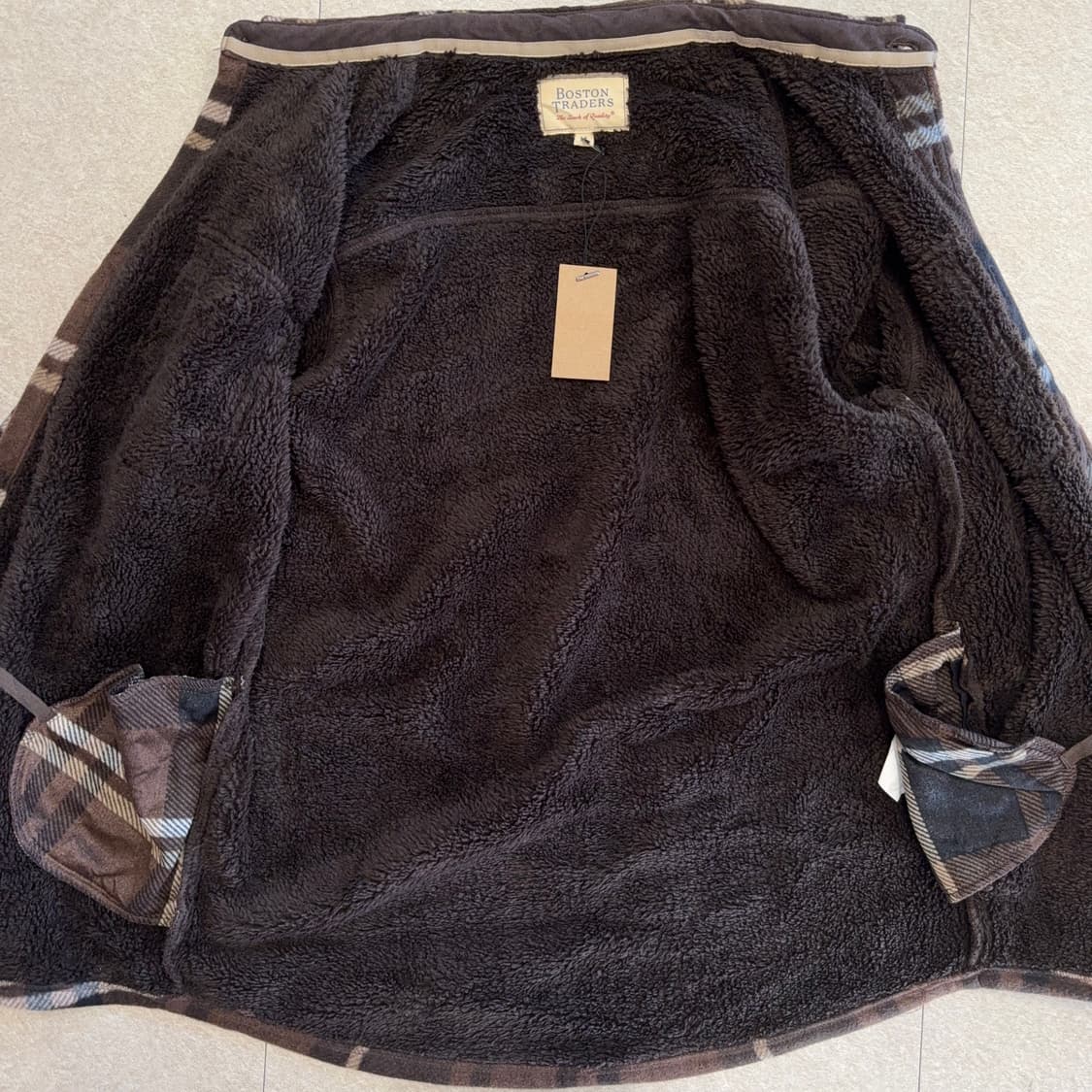 Boston Traders 보아 안감 체크 플란넬 셔츠 상품이미지5