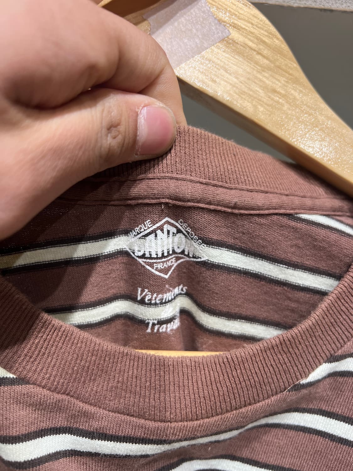 Danton 단톤 스트라이프 반팔 티셔츠 상품이미지3