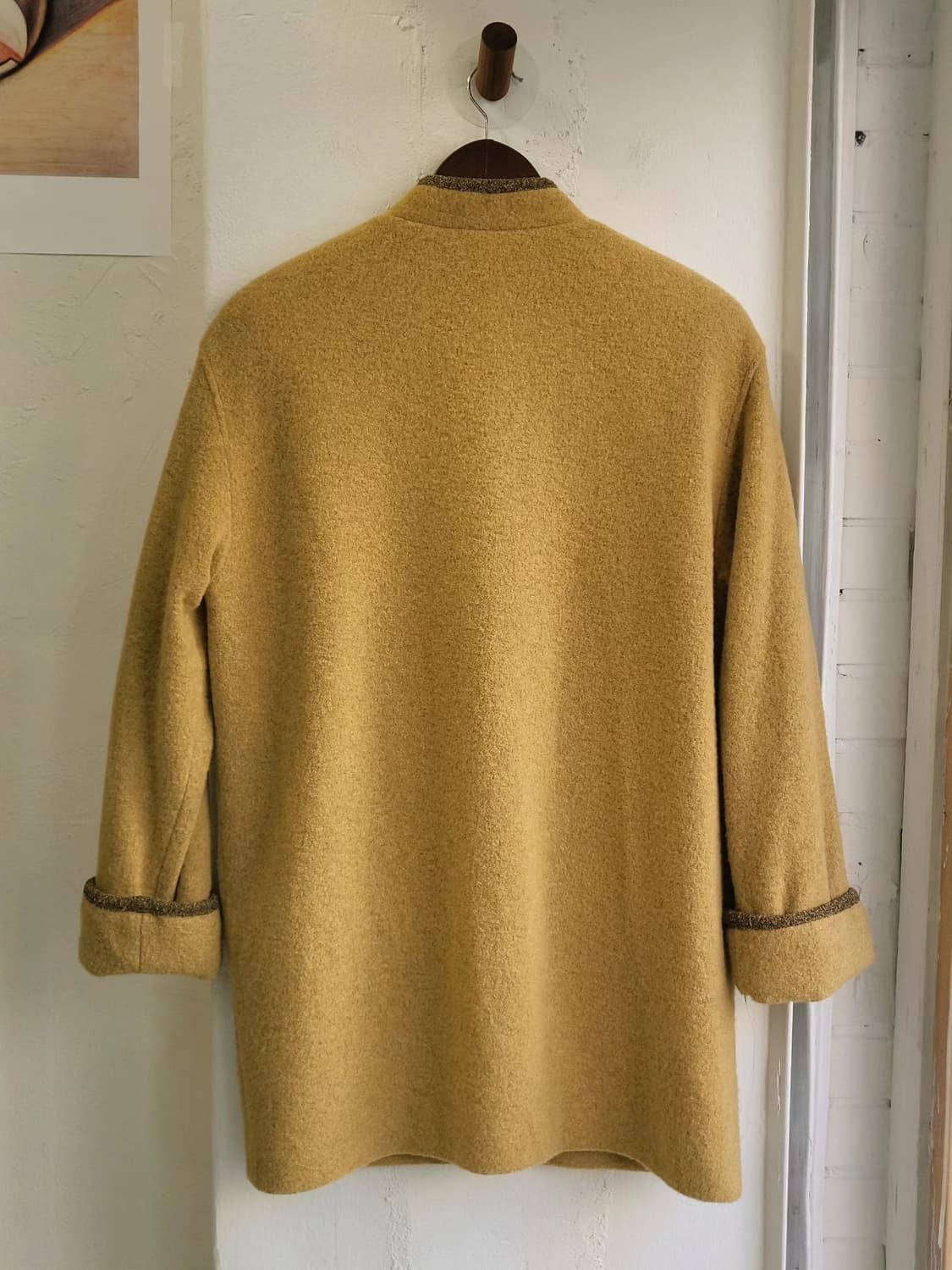 머스터드 울부클 오버핏 코트 상품이미지5