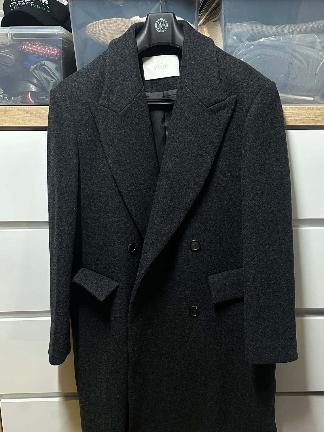 Yiyae 이예 클래식 더블코트 차콜 초판 버전 L 상품이미지3