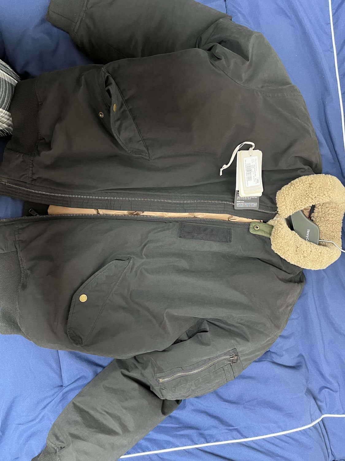 헨리코튼 스핏파이어 다운블루종 패딩 카키 105사이즈 상품이미지1