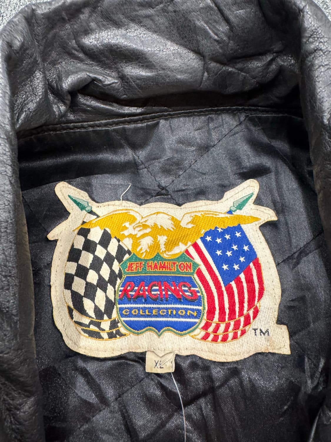 XL)제프 해밀턴 빈티지 GM 굿렌치 서비스 플러스 레더 레이싱자켓 상품이미지5