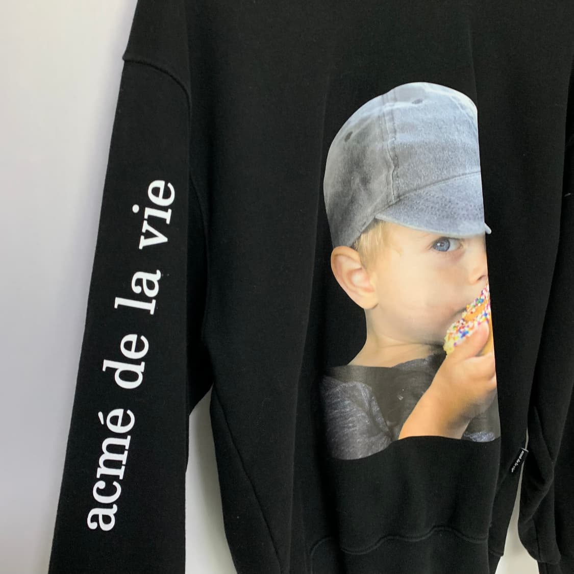 아크메드라비 빈티지 프린팅 후드티 블랙 남녀공용 L-XL 상품이미지4