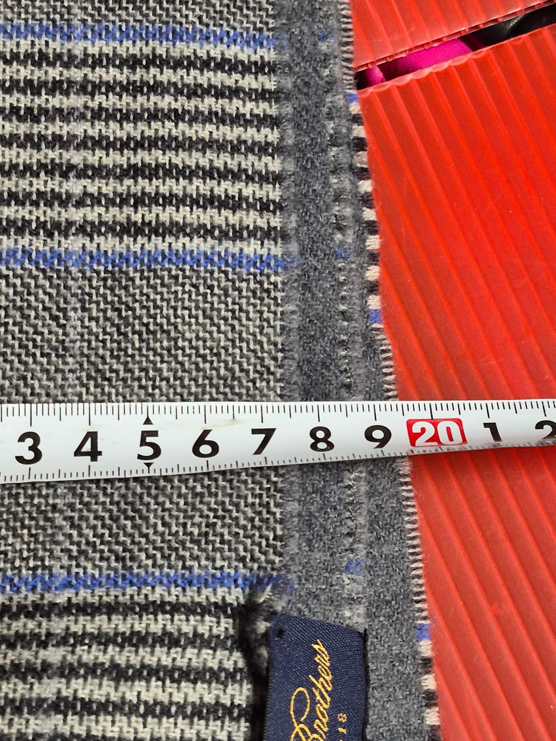 브룩스 브라더스 이태리 체크 울 머플러 스카프 상품이미지3