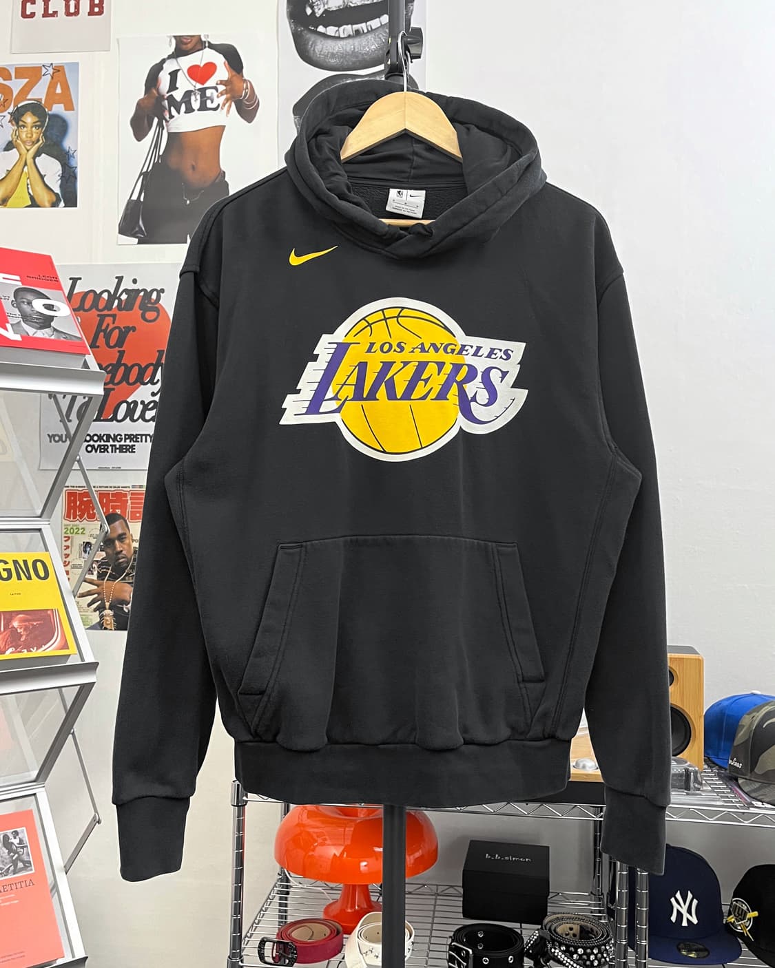 나이키 NBA LA 레이커스 오버핏 후드티 상품이미지5