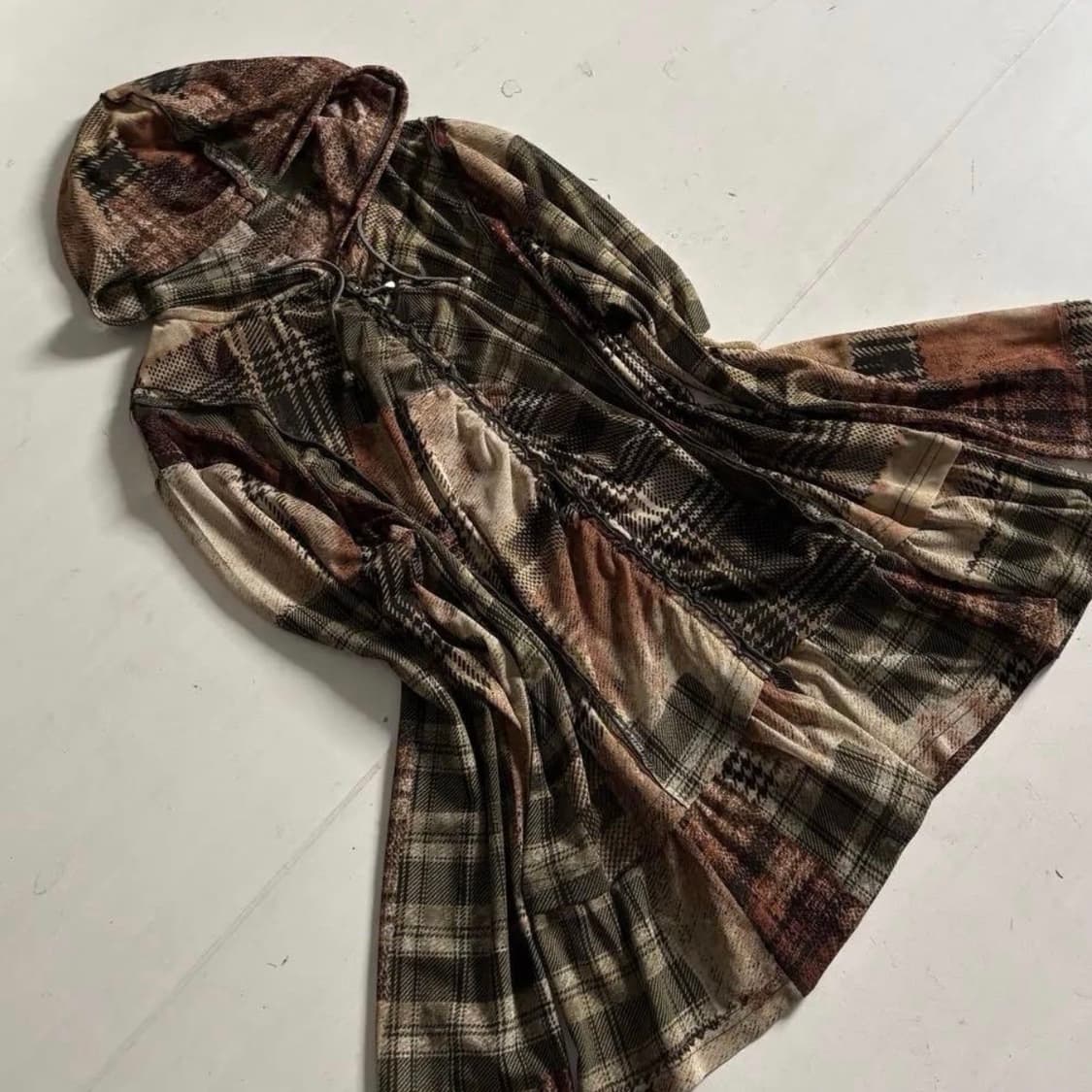 00's Japanese vintage 프릴 지퍼 페어리 그런지 모리걸 상품이미지2