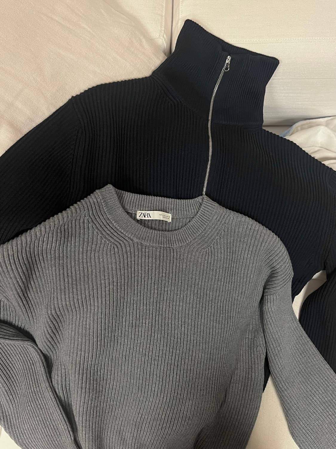 자라 니트 2종 (라운드,하이넥) 묶음판매 상품이미지2