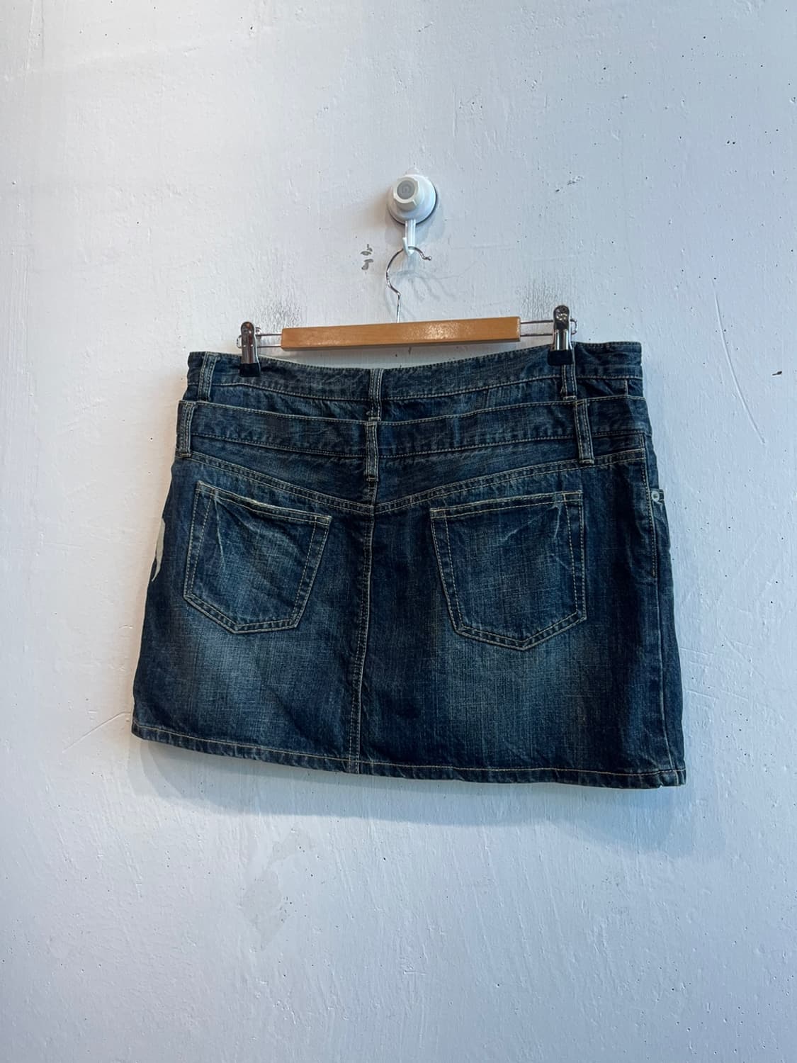 ORIRIN JEANS JPN y2k 펑크 로우라이즈 데님 스커트 상품이미지4
