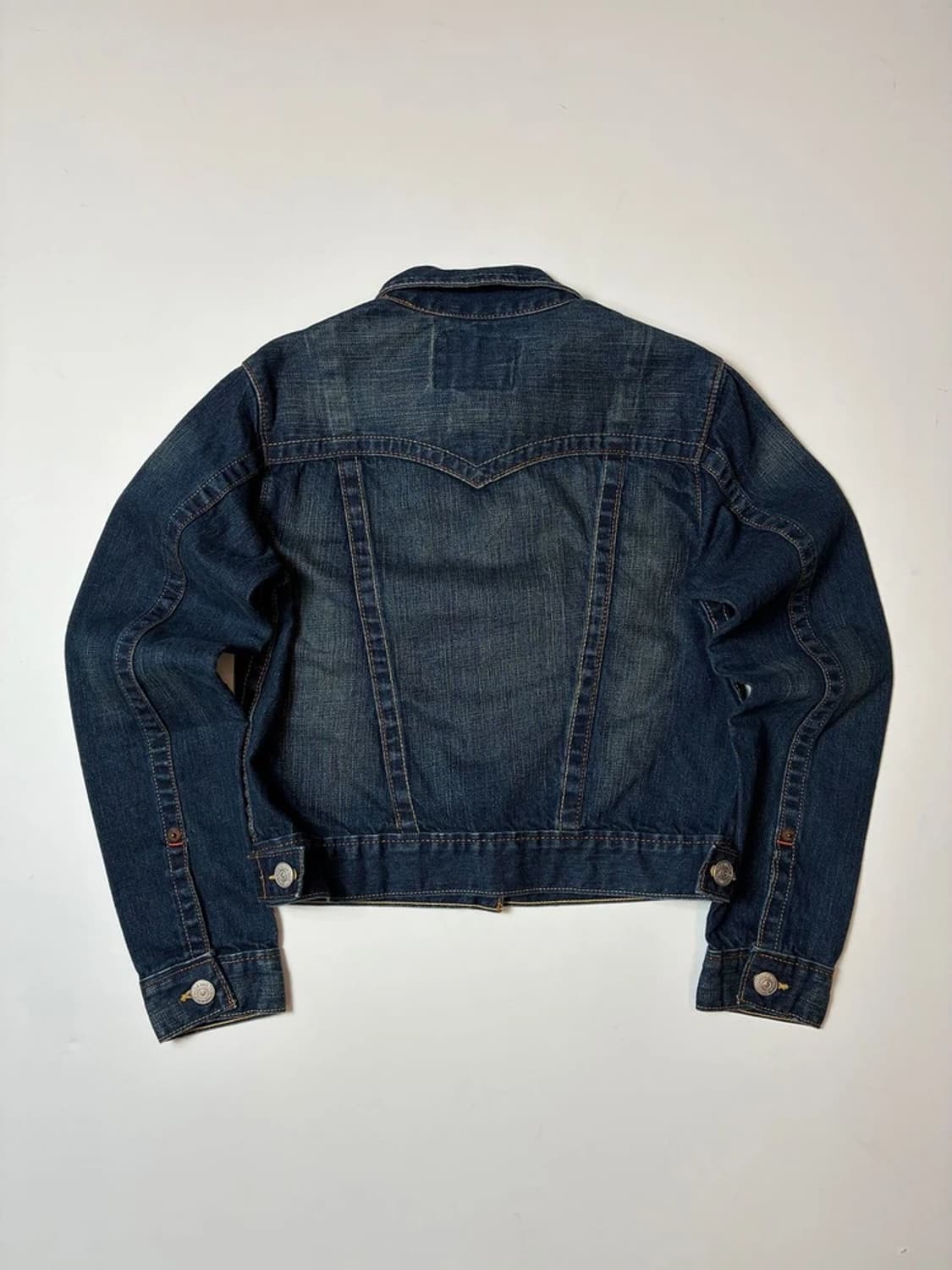 트루릴리젼 Y2K 스티치 포인트 크롭 데님 자켓 PN9132 상품이미지6