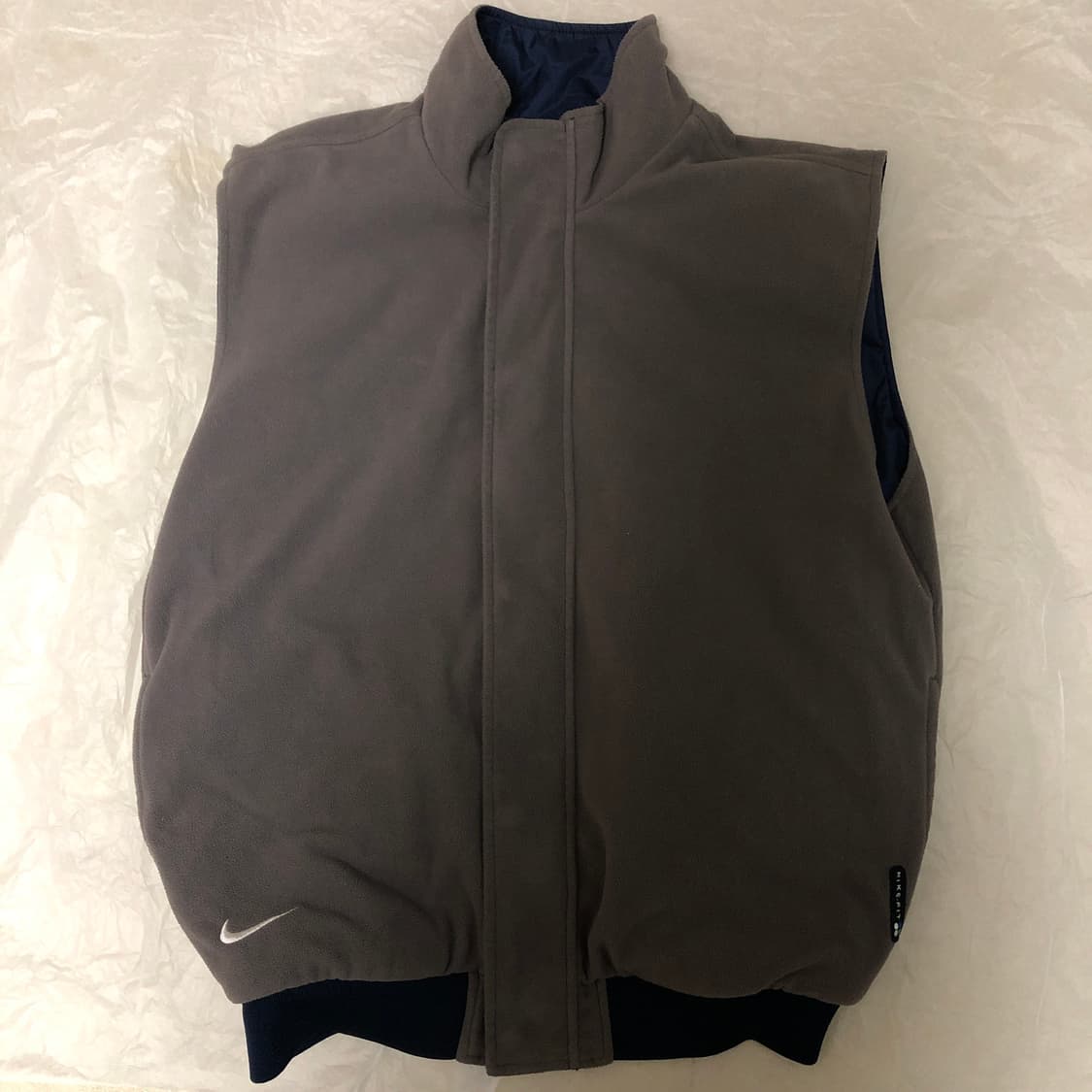 나이키 골프 리버시블 후리스 나일론 베스트 상품이미지3