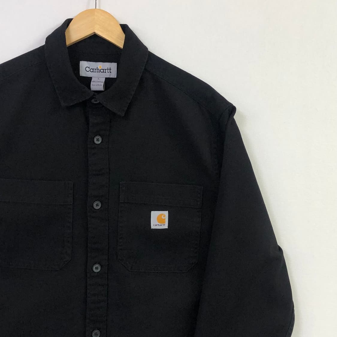 105 칼하트 블랙 헤비 워크 셔츠자켓 상품이미지1