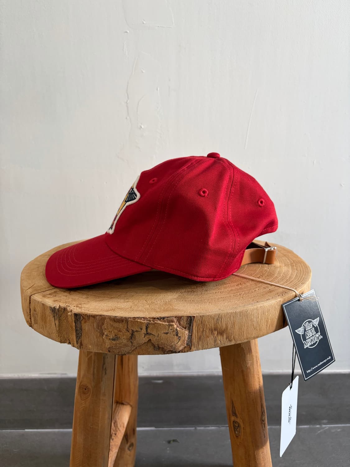 리얼맥코이 윙로고 볼캡 레드 상품이미지3