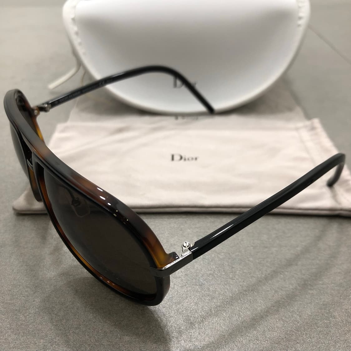 디올옴므 블랙타이 이태리 보잉 파일럿 선글라스 상품이미지2