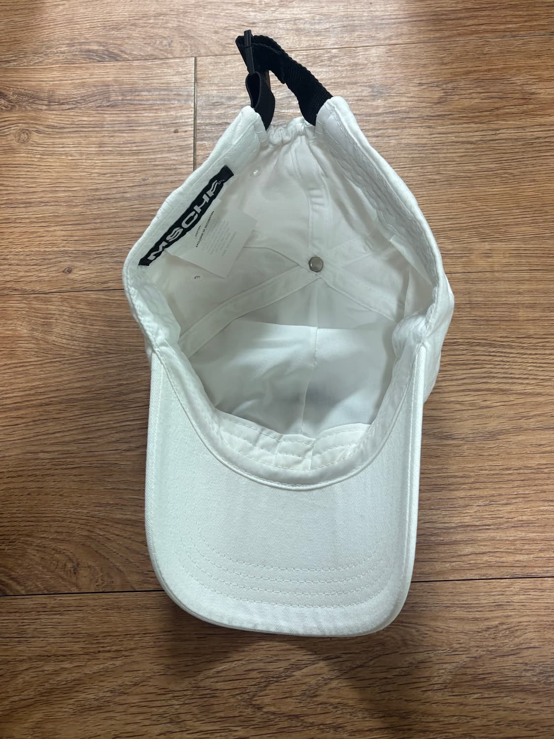 미스치프 롬버스 볼캡 화이트 상품이미지2