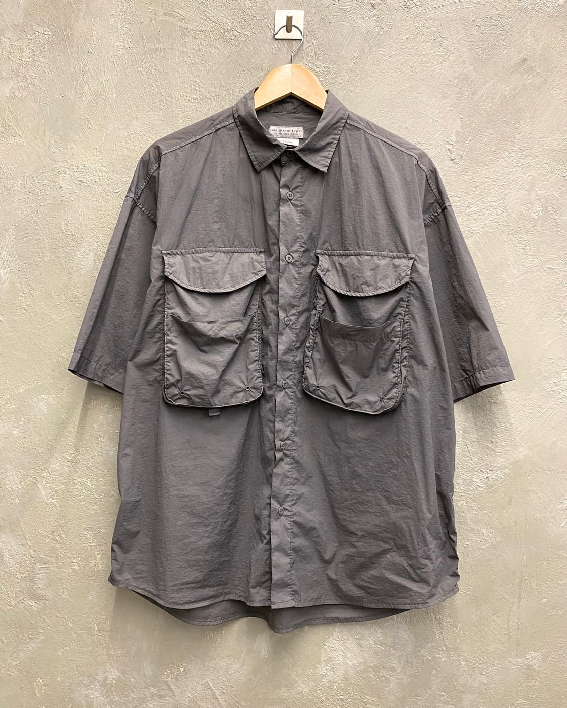 [M] Ciaopanic TYPY 차오패닉 그레이 피싱 반팔 셔츠 상품이미지1