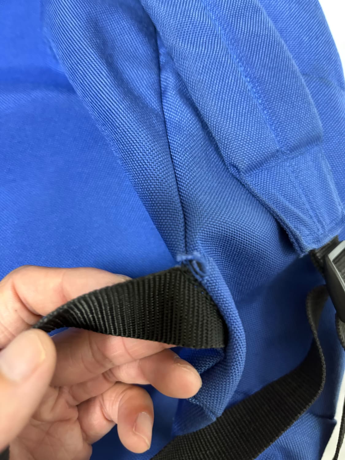 꼼데가르송 옴므 플러스 코튼 나일론 백팩 블루 상품이미지6