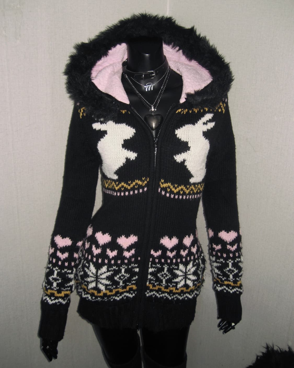 리즈리사돌 LIZ LISA doll 코위찬 노르딕 퍼 니트가디건 히메갸루 상품이미지2