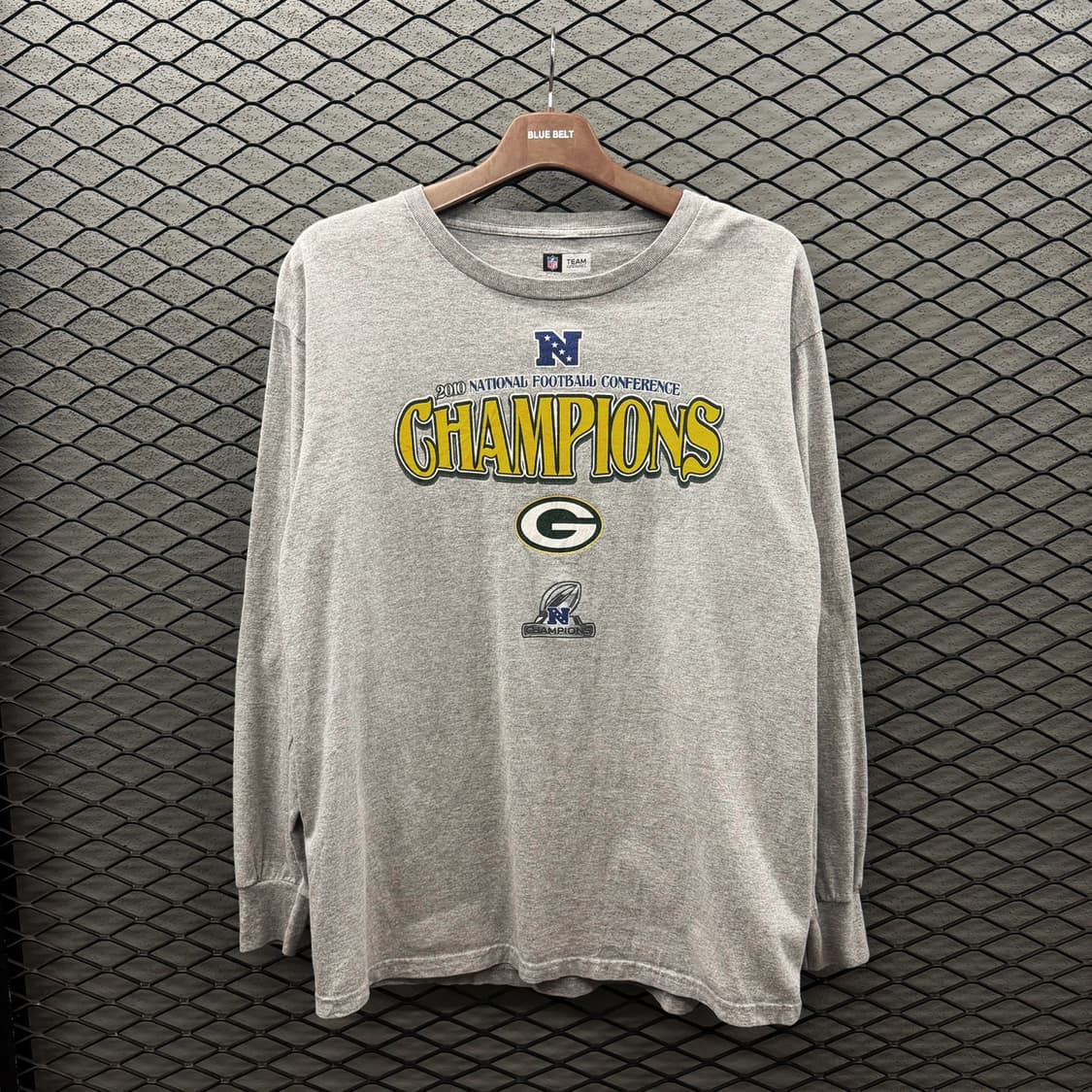 빈티지 롱슬리브 팩커스 챔피언스 그래픽 시보리 디테일 그레이 상품이미지2