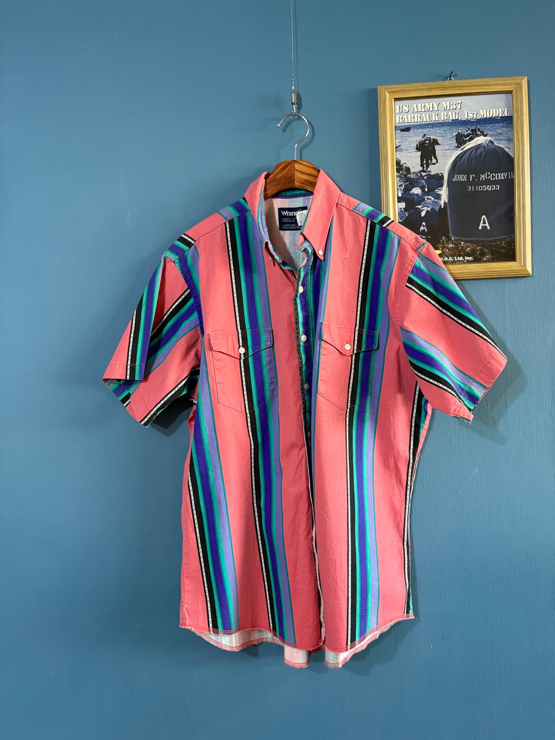 90‘s Wrangler Brush popper Western Shirt 상품이미지1