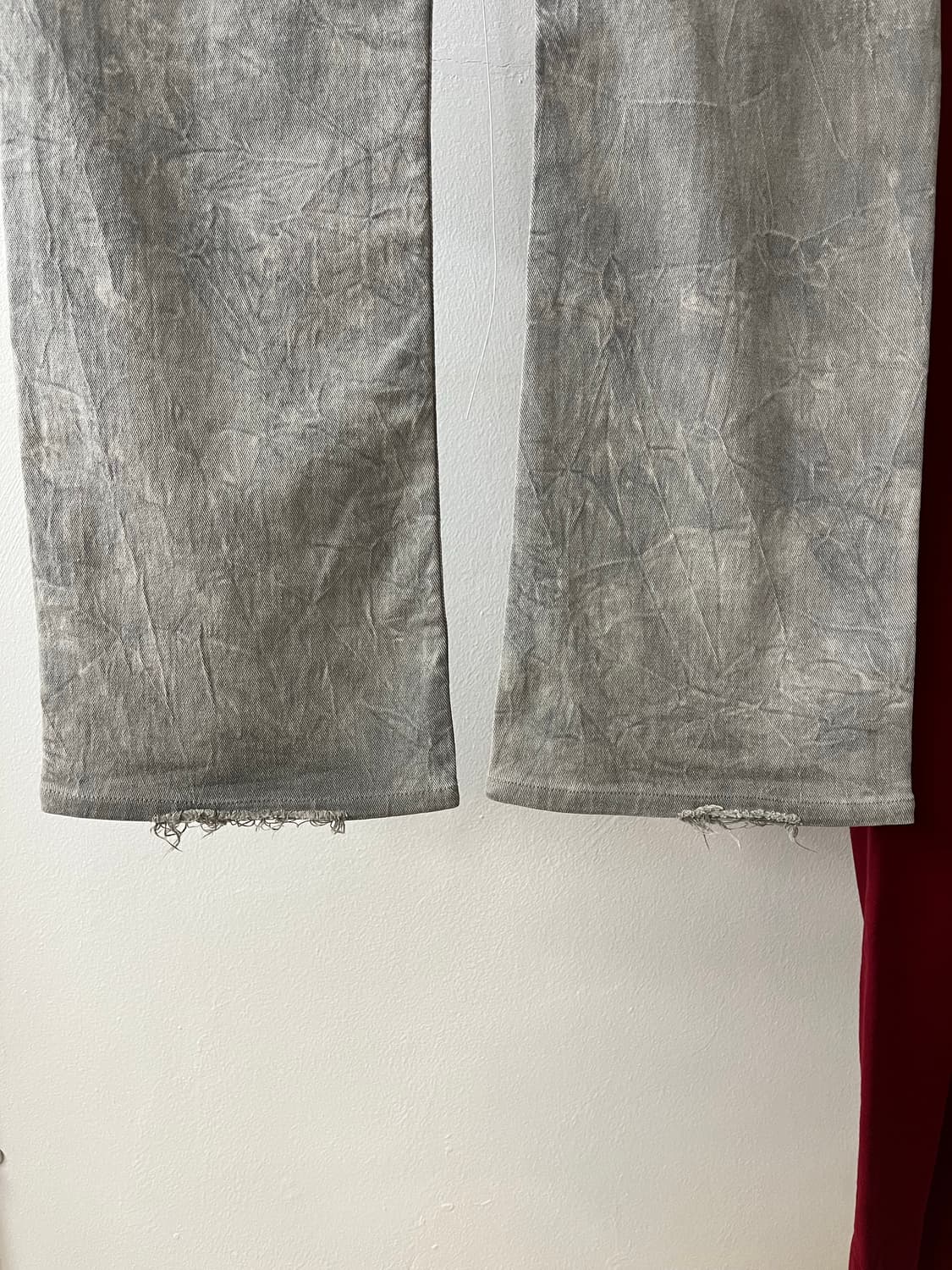 빈티지 타이다이 나염 워싱 그레이 부츠컷 데님팬츠 상품이미지4