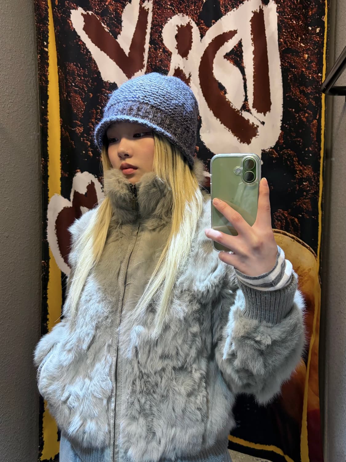 빈티지 니트 비니 상품이미지1