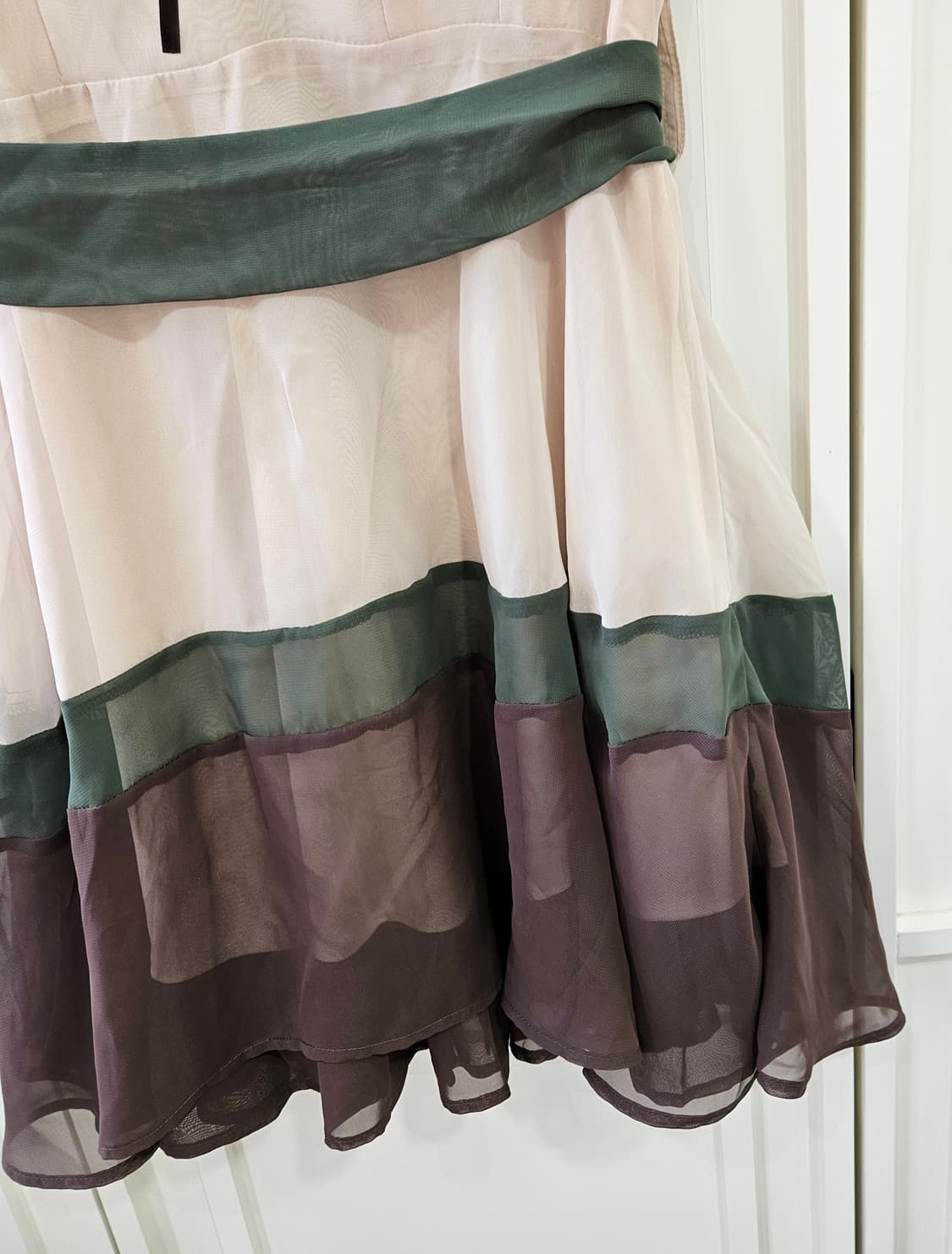 엑시즈팜 (axes femme) 초코말차 배색 쉬폰 원피스 상품이미지8