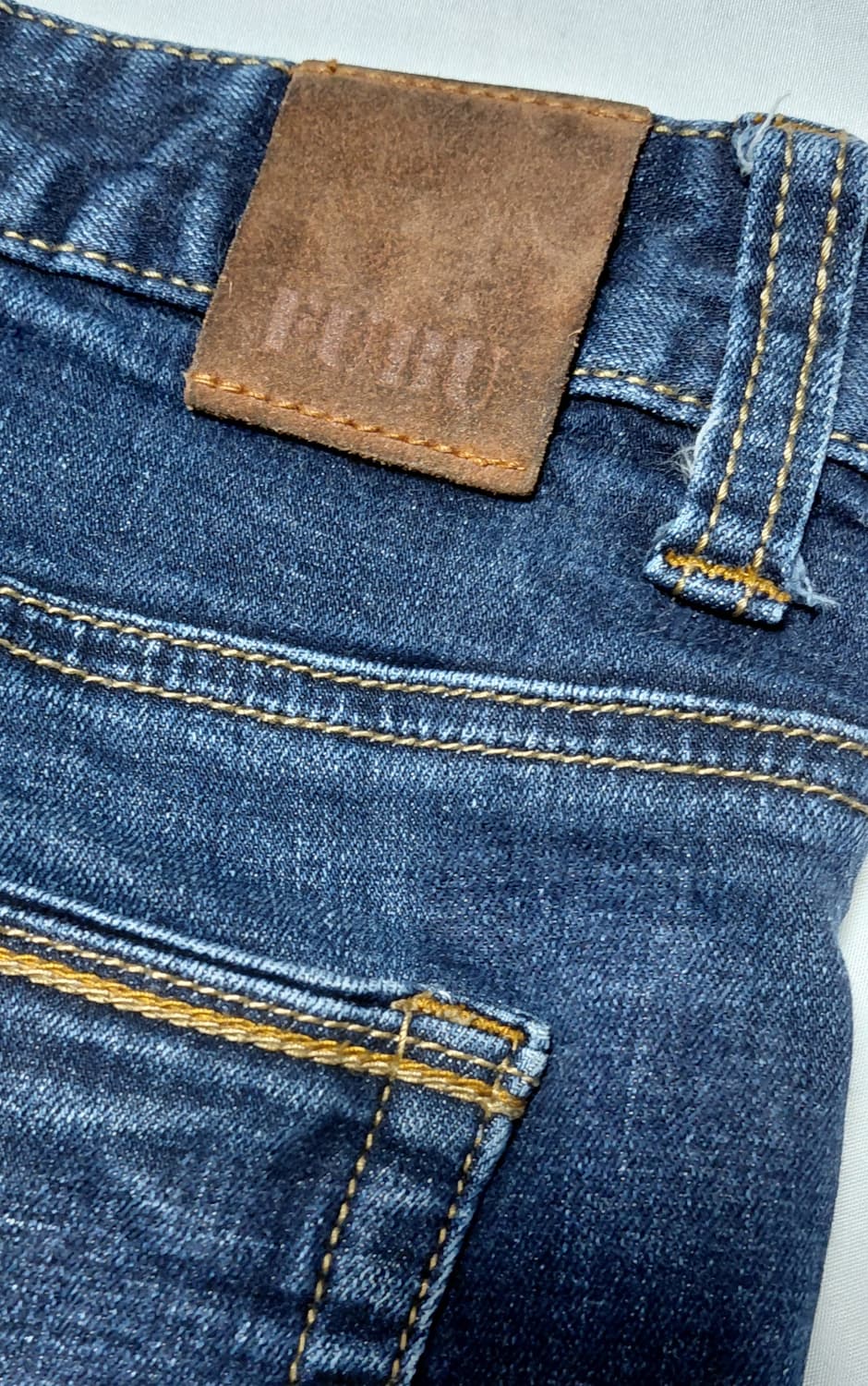 [FUBU/33] 푸부 다크 인디고 슬림 스트레이트 데님 (스판 함유) 상품이미지8