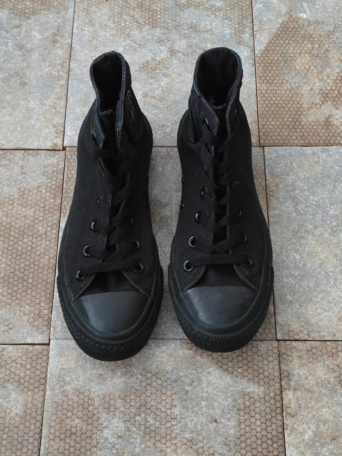 (240)컨버스 척테일러 올스타 하이 블랙 상품이미지2