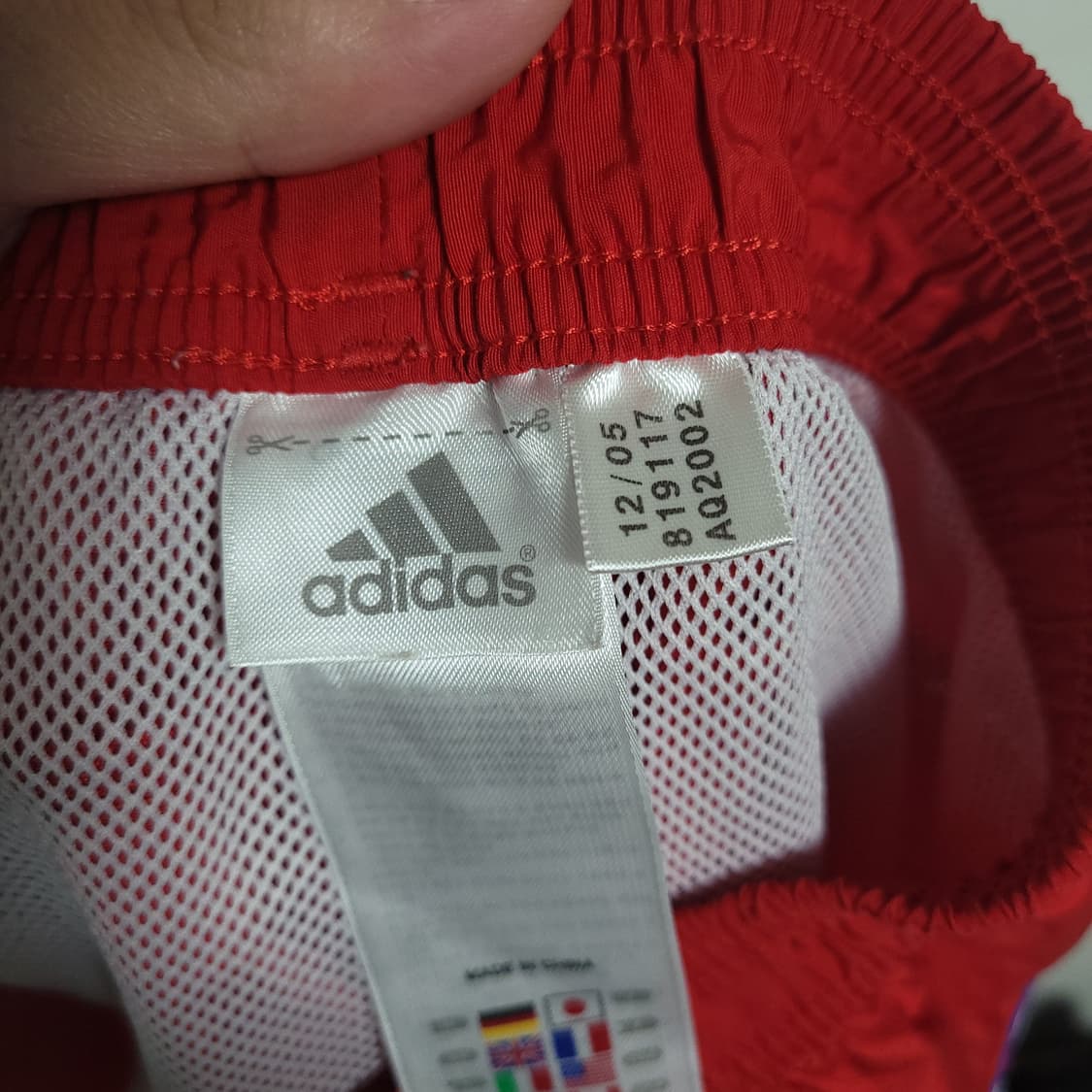 (M) ADIDAS 아디다스 삼선 반바지 레드 올드스쿨 상품이미지5