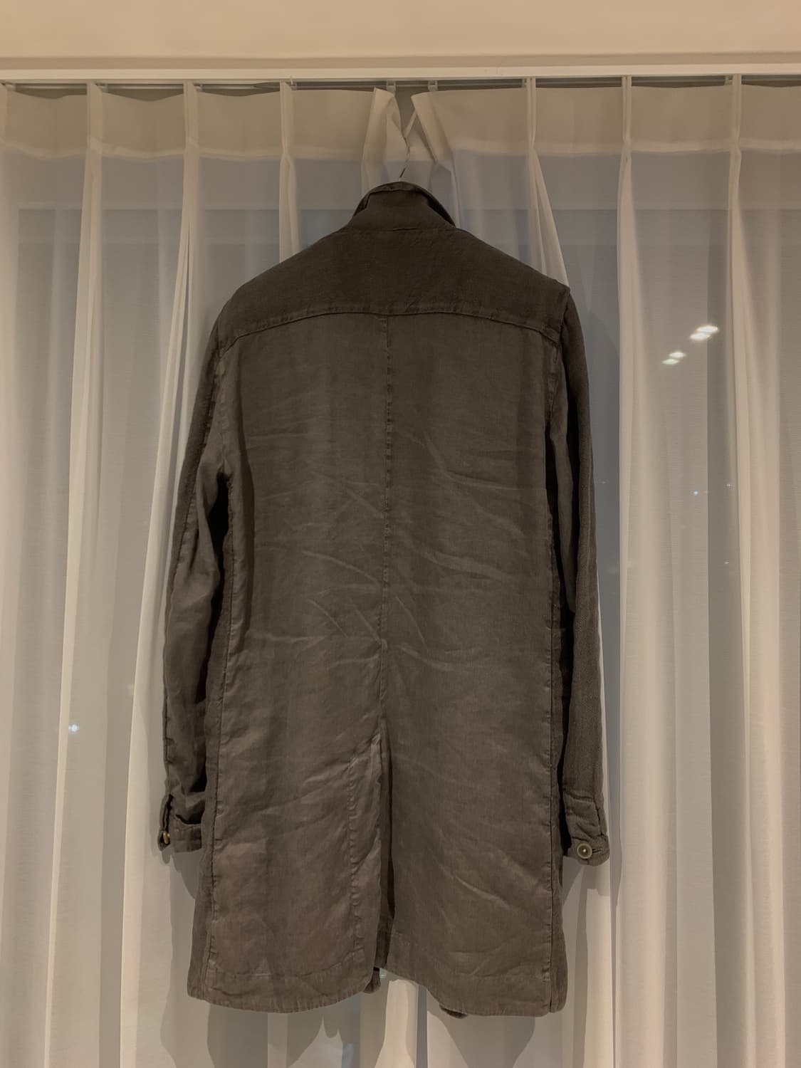 transit uomo garment dyeing linen coat 상품이미지3