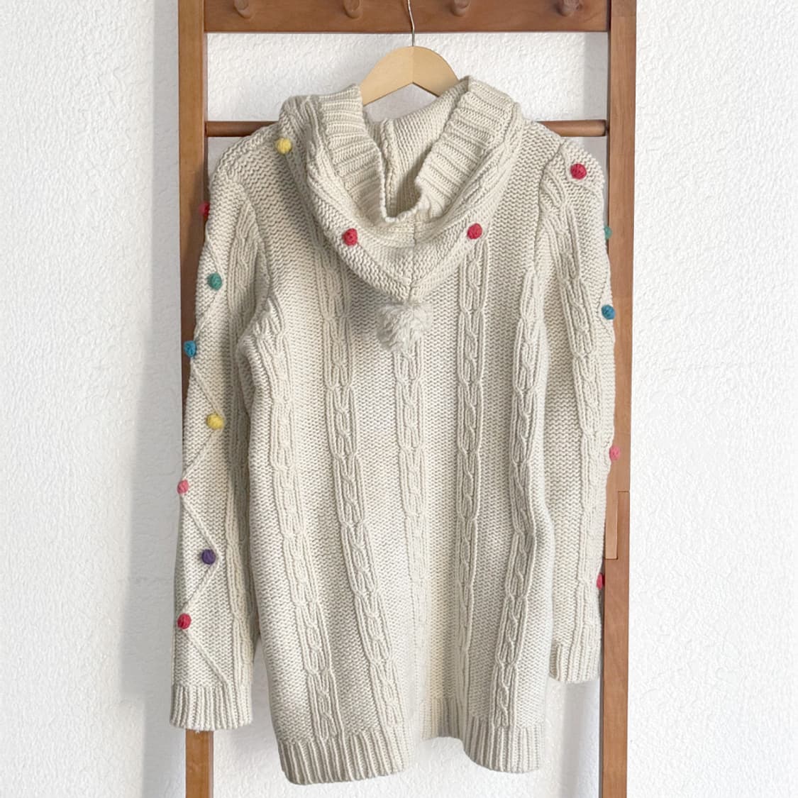 플로랄 캔디 후드 니트 롱 가디건 상품이미지6