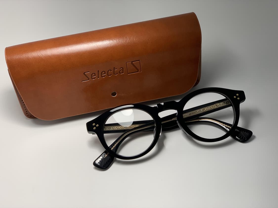 새상품 셀렉타 페리앙 BK 일본 빈티지 복각 뿔테 안경 0005 상품이미지1